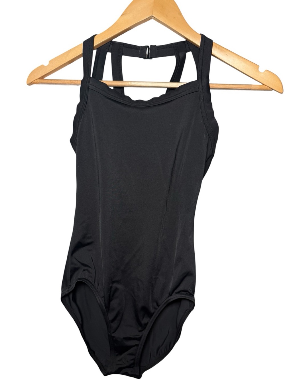Weissman Black Strappy Back Leotard Adult XS (XSA) Dancewear